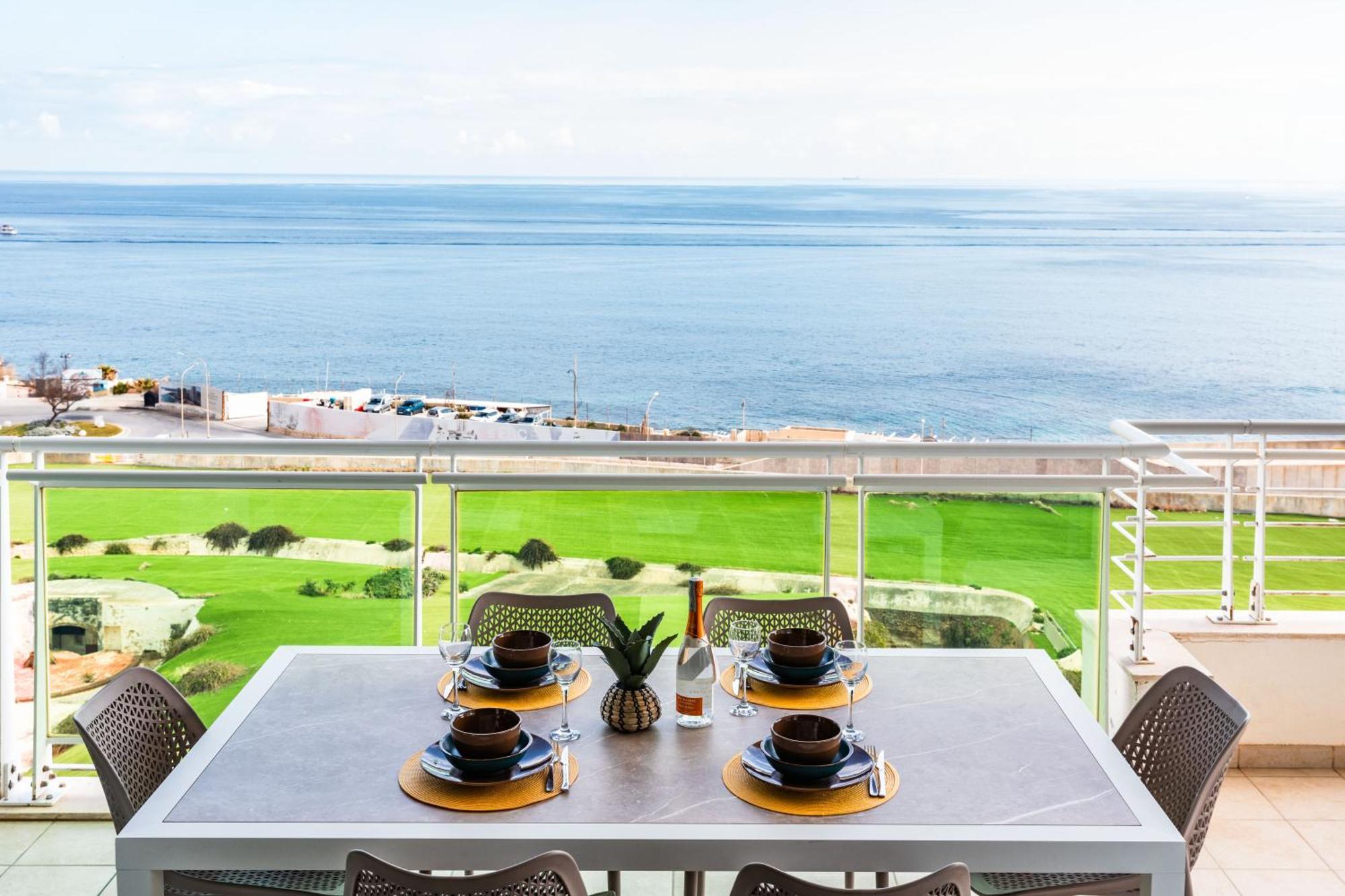 Luxury Seafront 3Br With Pool By Arcobnb Sliema Kültér fotó